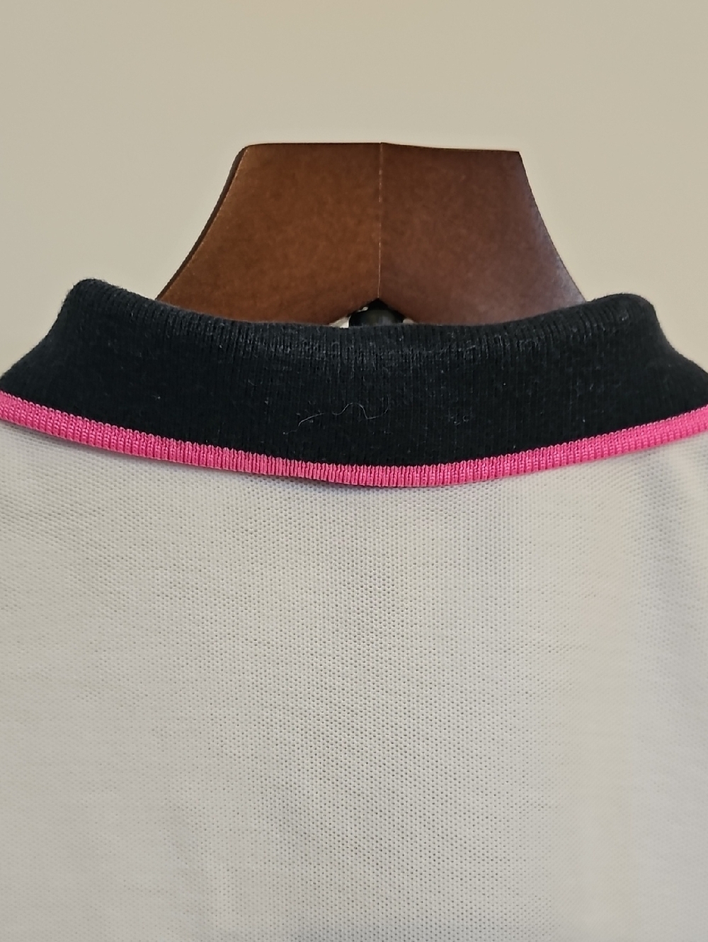 Psycho Bunny White Boys' Polo Shirt with Black And Pink Trim - Picture 7 of 12